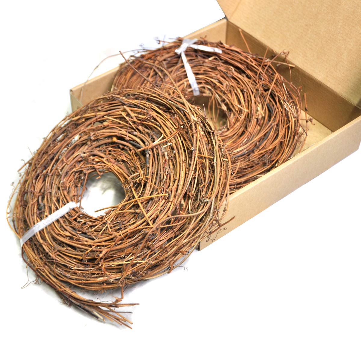 Ougual DIY Crafts Natural Grapevine Twig Garland Wreaths Decor 15-Feet (3-Pack)