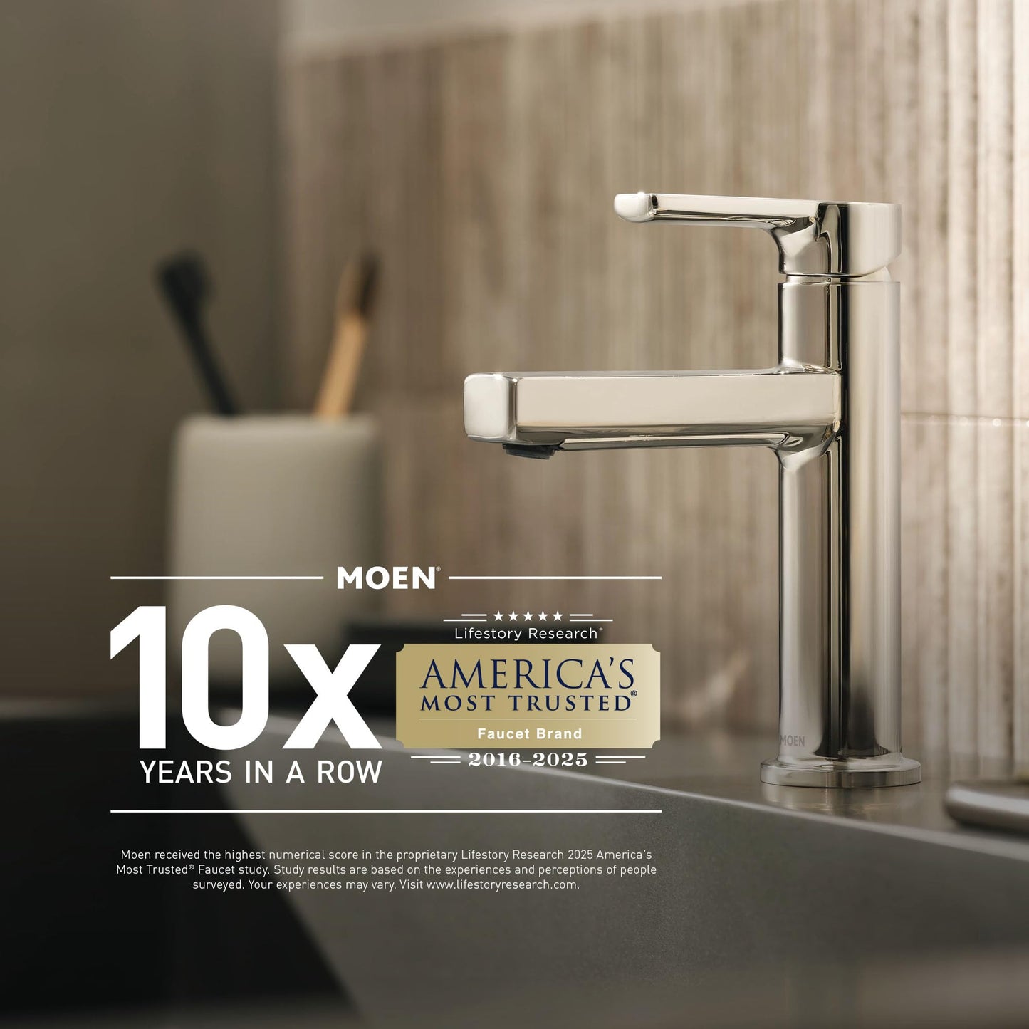 Moen Voss Brushed Nickel One-Handle Freestanding Floor Mount Tub Filler, Freestanding Bathtub Faucet with Handshower, 695BN