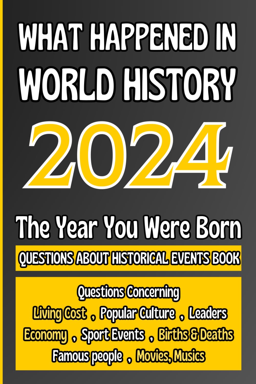 What Happened in World History 2024 The Year You Were Born: Unique Anniversary Gift for People Who Born in 2024 | All Major Historical Events | ... Culture,Famous People,Economy...)