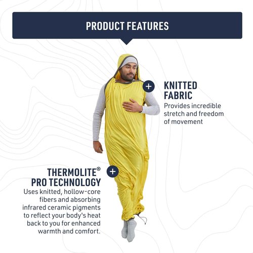 Sea to Summit Reactor Sleeping Bag Liner, Regular Standard (85 x 31.5)