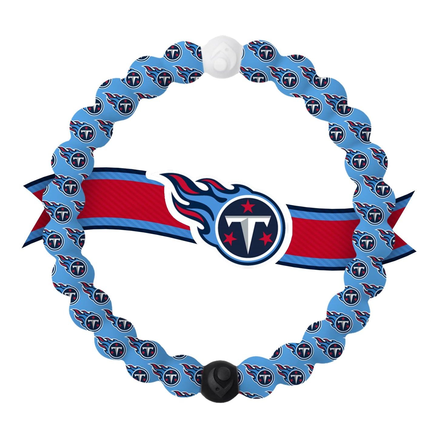 Lokai Silicone Beaded Bracelet for Men & Women, NFL Football Collection - Tennessee Titans, Extra Large - Silicone Jewelry Fashi