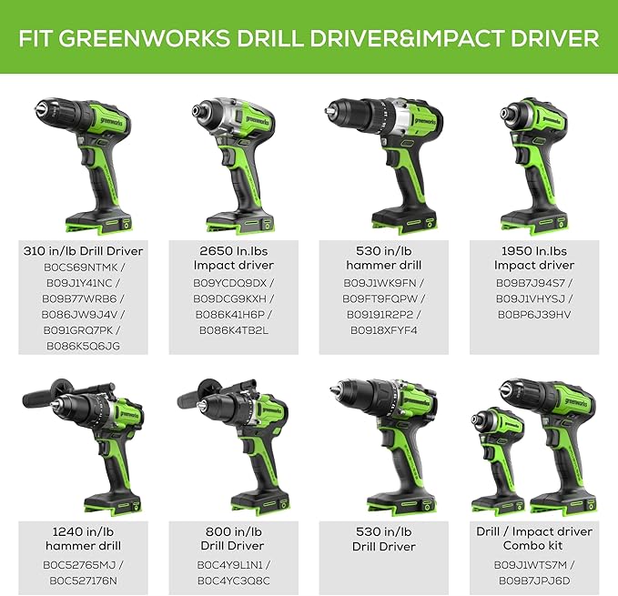 Greenworks 50 Piece Impact Rated Driving Set