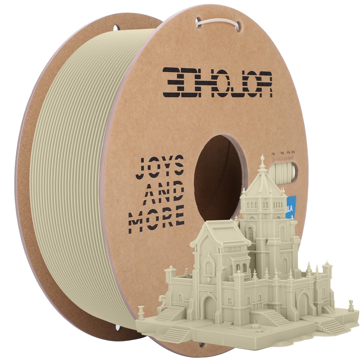 3DHoJor 3D Printer Filament Basic PLA Filament 1.75mm 300mm/s 1kg Cardboard Spool Dimensional Accuracy +/- 0.03 mm Fit Most 3D F