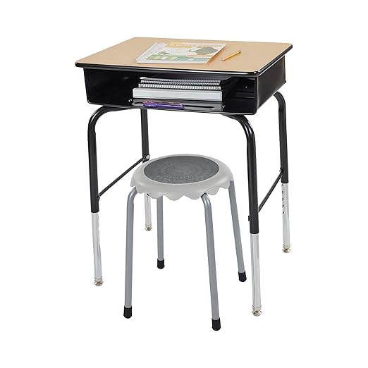 ECR4Kids Daisy Stackable Stool Set, Flexible Seating, Light Grey, 8-Piece