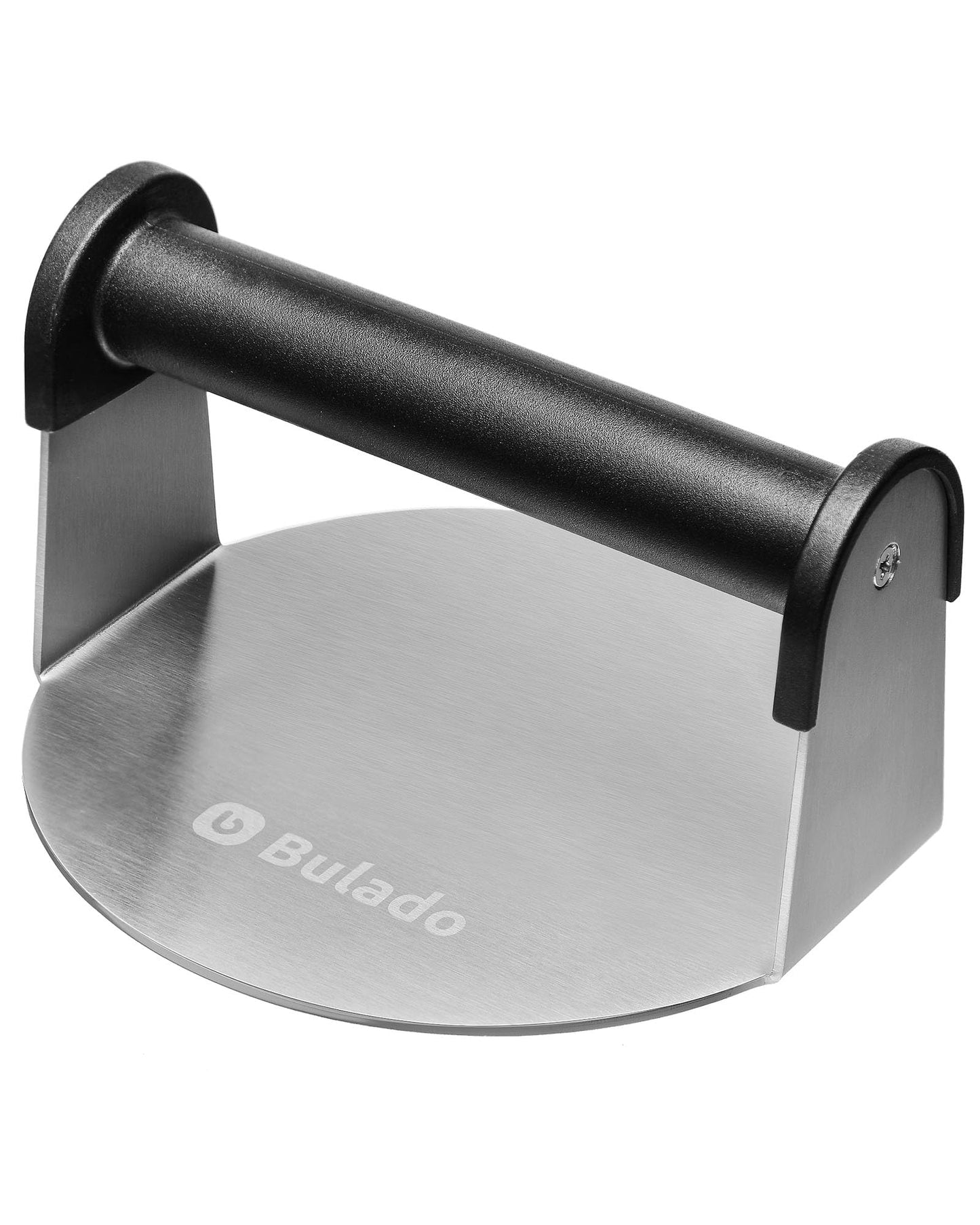 Bulado Burger Press, 6 Round Burger Smasher for Griddle with Heat-Resistant Handle, Stainless Steel Non-Stick Hamburger Smashe