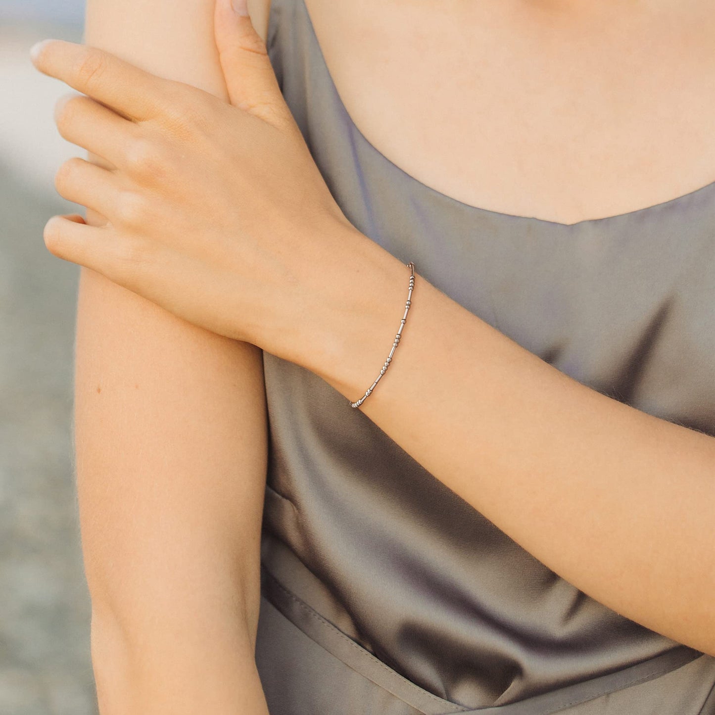 JoycuFF Strong Morse Code for Women Sister Mom Best Friend Inspirational Bracelets for Friendship Motivational Gifts Encourageme