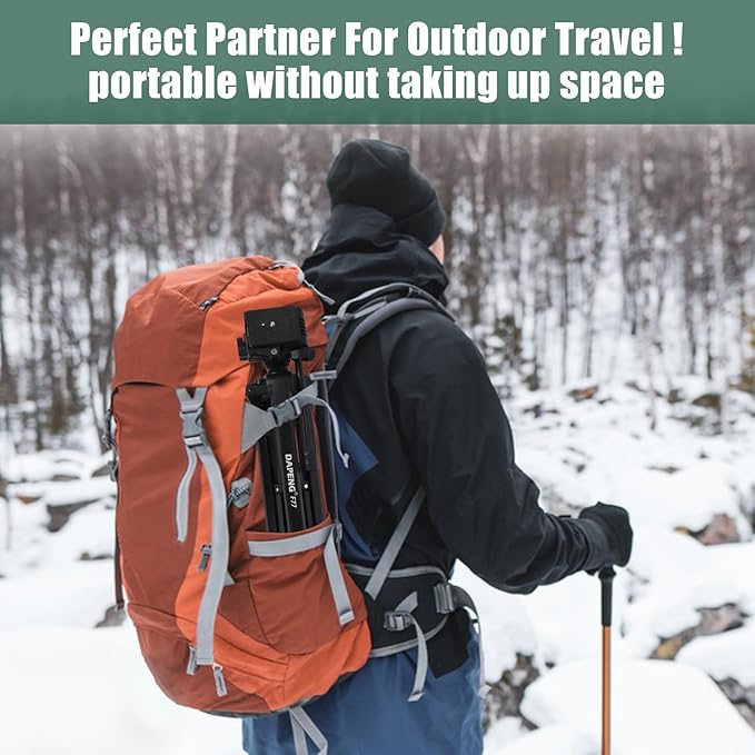 DAPENG Spotting Scope Tripod,Shooting Hunting Rest V Yoke Stand with Travel Bag and Phone Holder,Compatible with Monocular/Astronomical Telescope/DSLR Camera/Cell Phone/Projector (61 inch)
