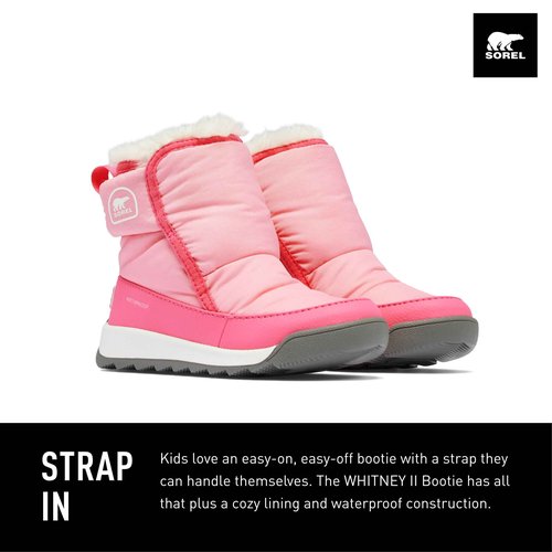SOREL Toddler's Whitney ll Plus Waterproof Bootie - Blooming Pink, Nico - 6
