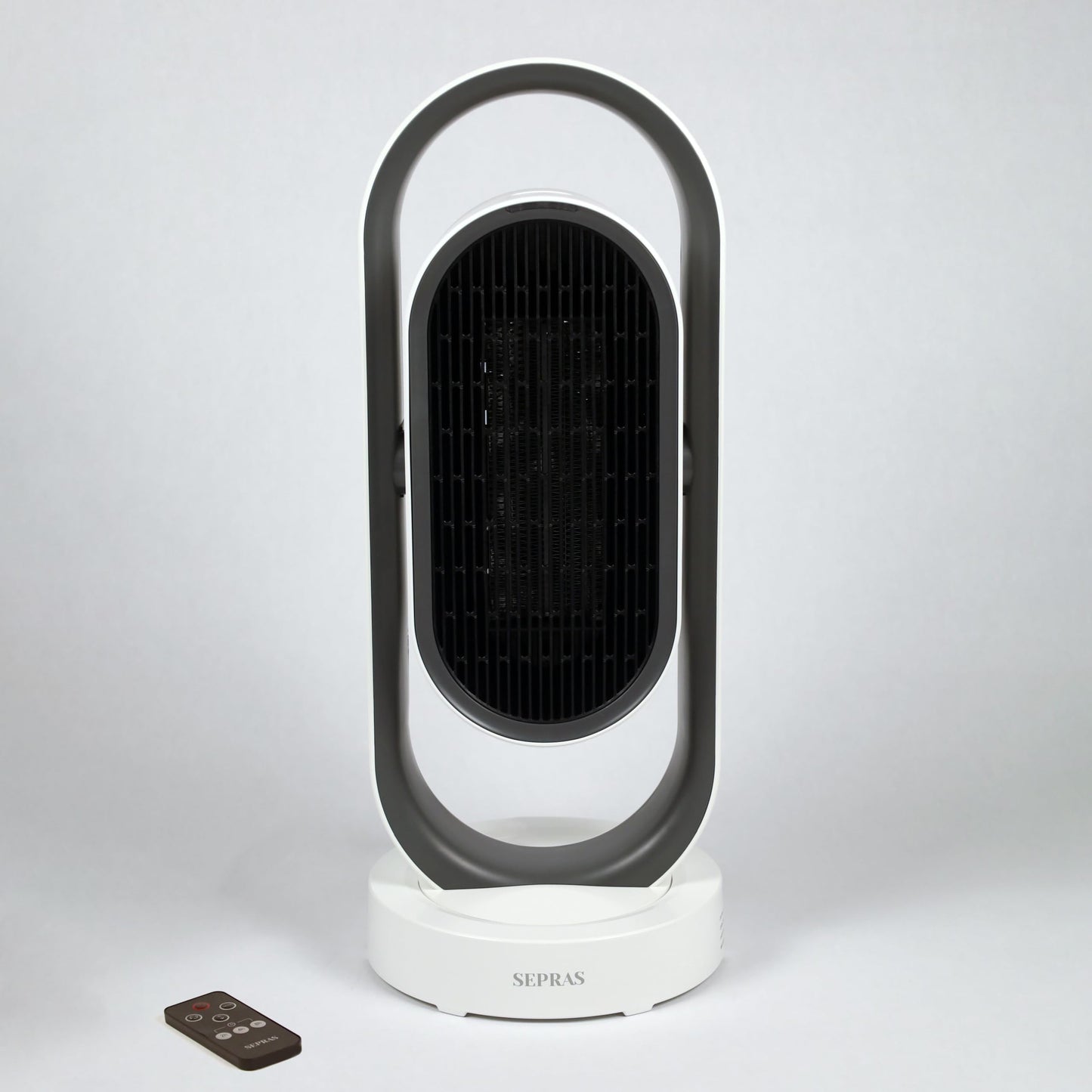 Sepras Swinging Heater And Fan With Remote Control And Safety Compact Grid - Dual Usage - (White) -Sepras Heater