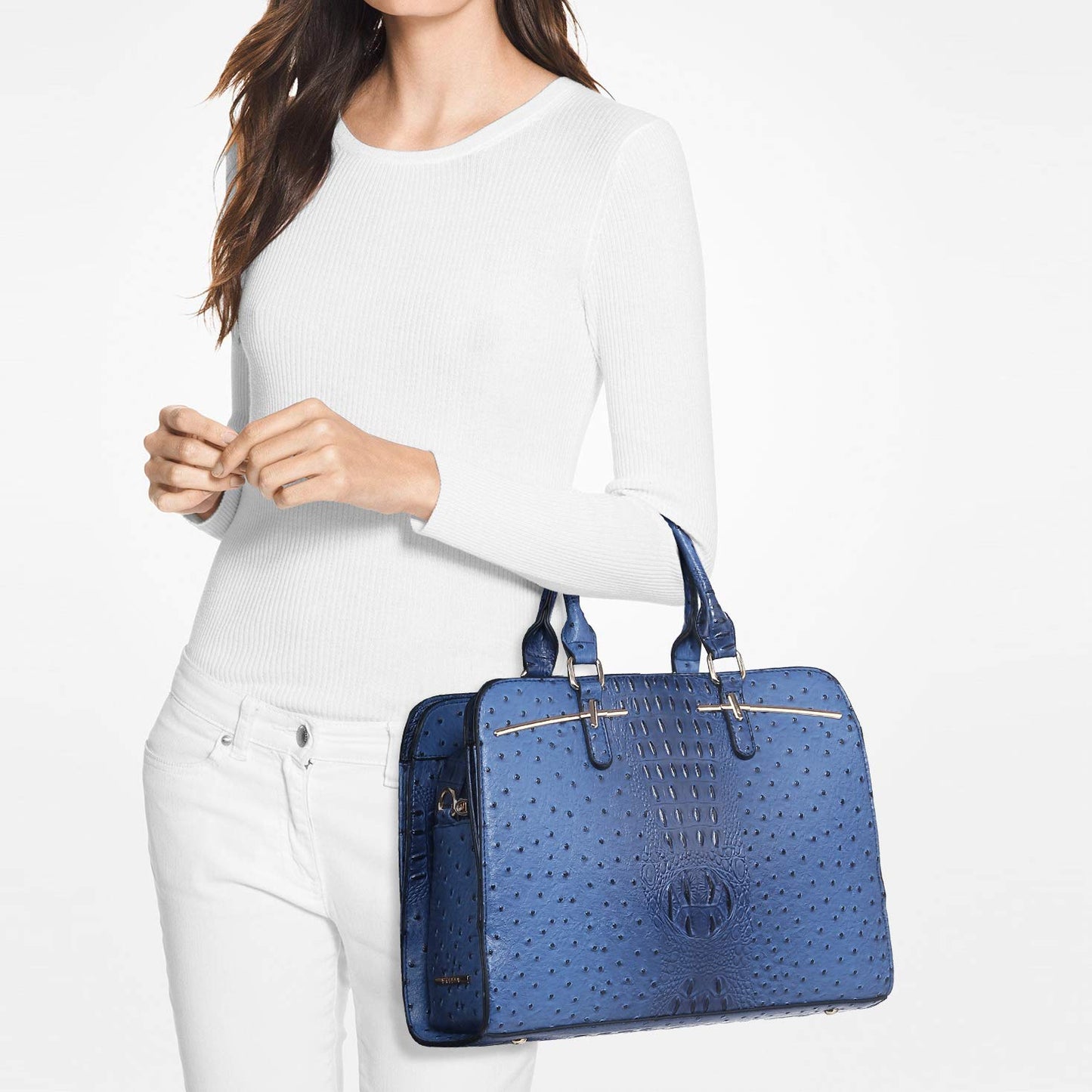 Women Handbag Wallet Tote Shoulder Hobo Bag Top Handle Satchel Purse Set 2pcs with 3 Compartments