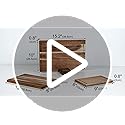Fibogollo Acacia Wood Cutting Boards for Kitchen(Set of 3),Wooden Chopping Boards Set with Juice Groove,Serving Board with...