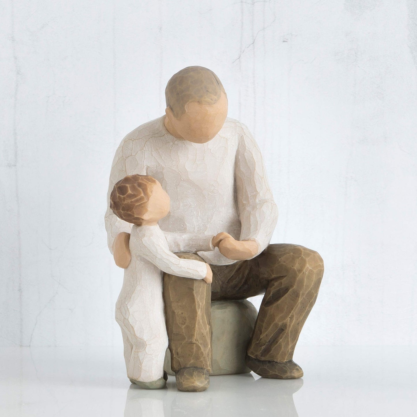 Willow Tree Grandfather, Bridging Generations with Ageless Love, Gift for Grandparents, Shows Caring Relationships Between Grandparent and Young Grandchild, Sculpted Hand-Painted Figure