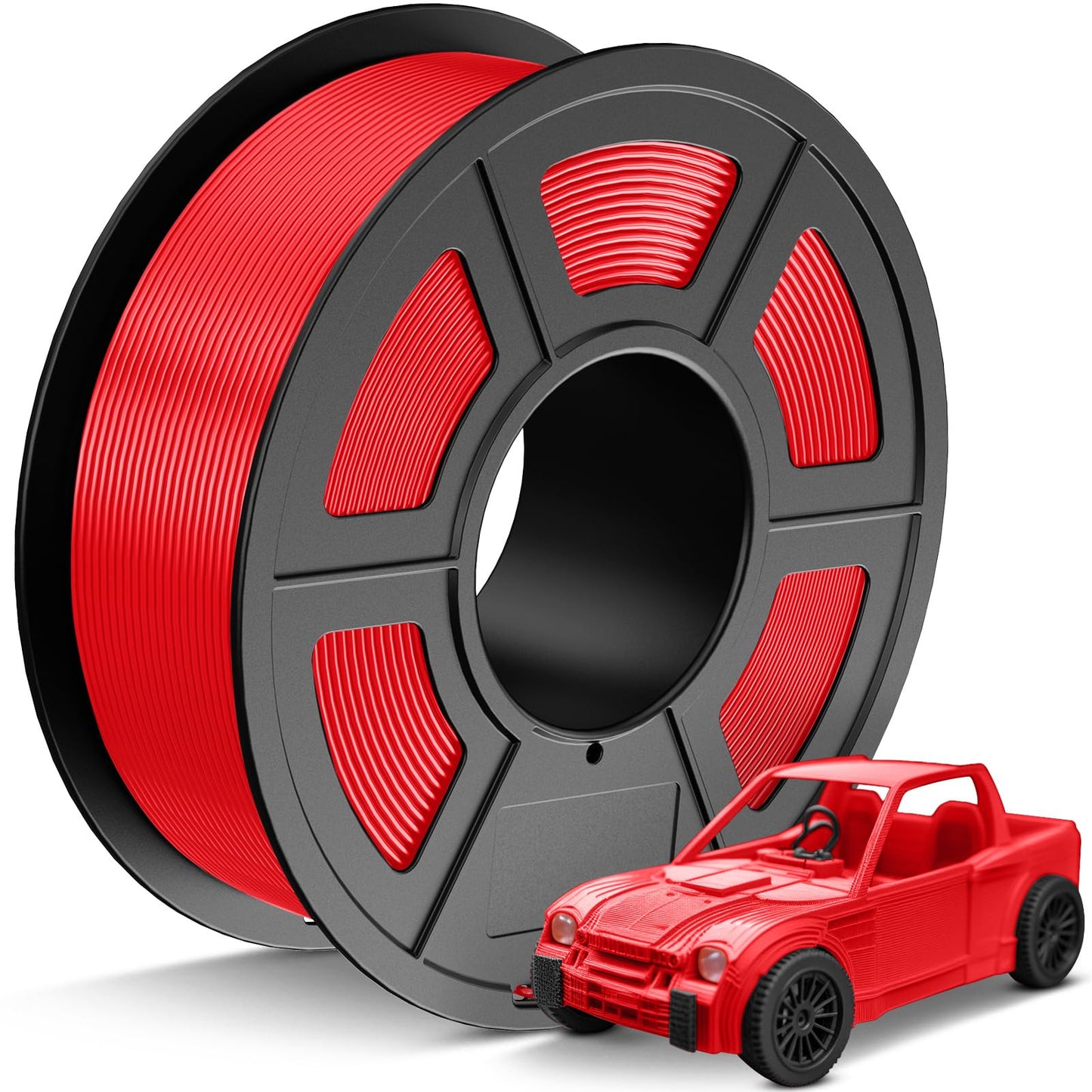 JAYO PETG Filament 1.75mm Red 1.1 KG, Strong Toughness PETG 3D Printer Filament Dimensional Accuracy +/- 0.02 mm, 2.4lbs Spool F
