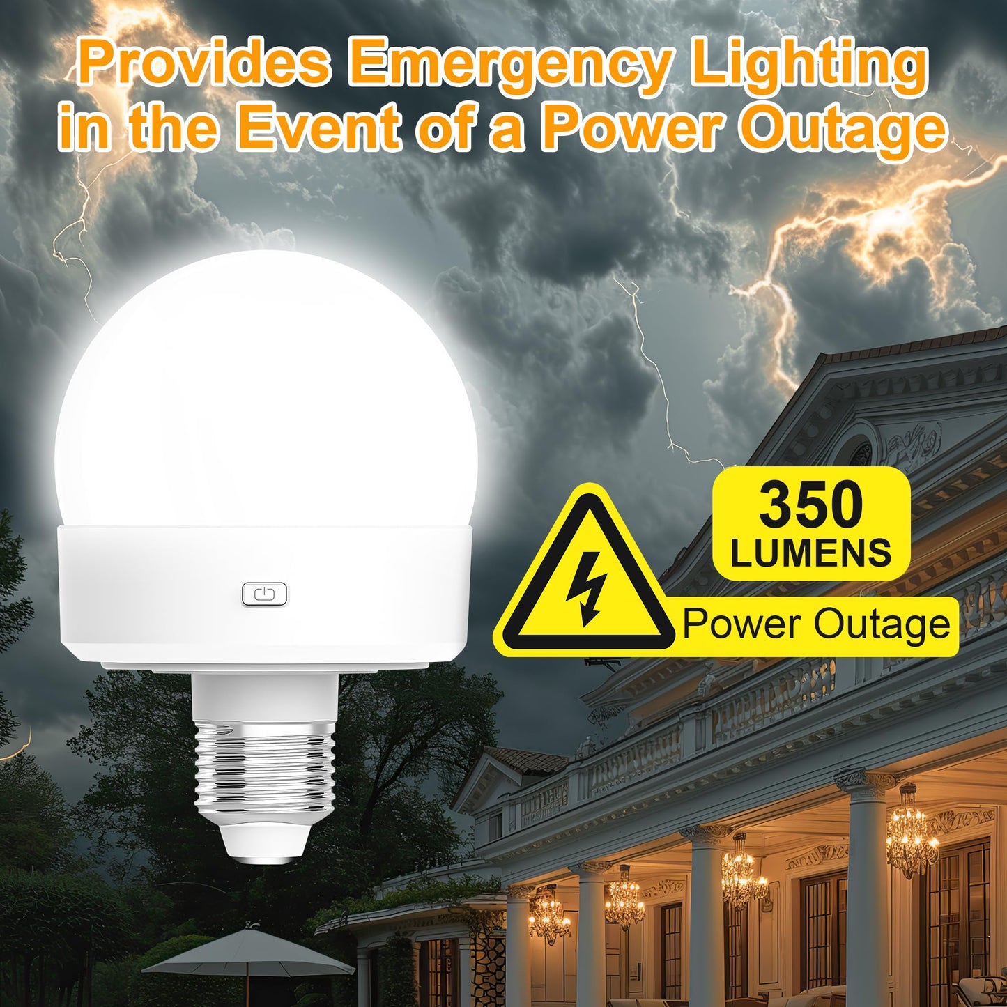 Rechargeable Battery Operated Light Bulbs, E26 Screw in (Magnetic Detachable) Light Bulb for Lamps with Remote Control Dimmable&Timer, Wireless Puck Emergency Lamp for Non-Hardwired Wall Sconce