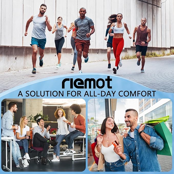 riemot Terry Cloth Sockless Insoles for Men Arch Support Barefoot Shoe Inserts with Cushioning for Running,Work–Breathable,Absorbs Moisture & Plantar Fasciitis Relief for Sneakers Beige US11/ EU44