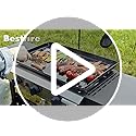 Bestfire 3 Burner Flat Top Gas Griddle - 23 Inch Outdoor Propane Griddle with 30000 BTU, Portable Propane-Fuelled Grill St...
