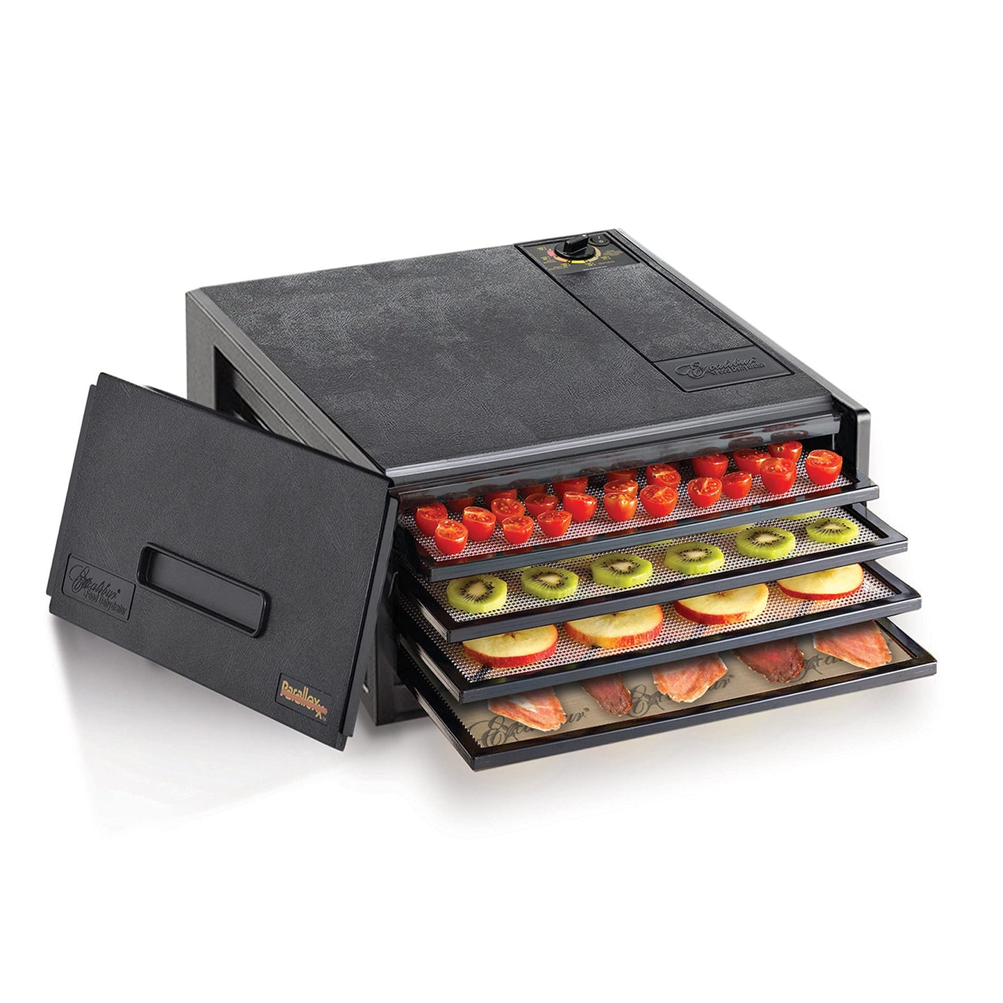 Excalibur Electric Food Dehydrator Machine 4-Tray with Adjustable Thermostat, Accurate Temperature Control and Fast Drying with