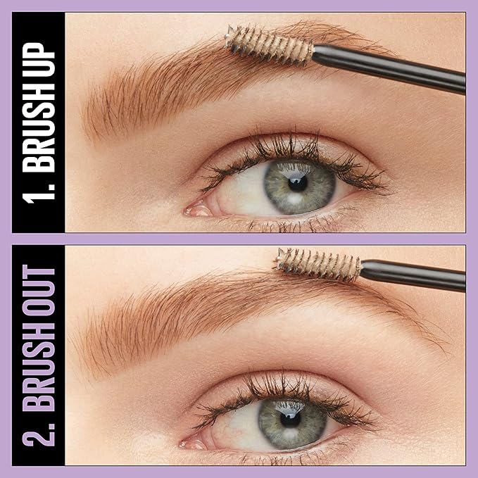 Maybelline Brow Ultra Slim Defining Brow Pencil + Brow Fast Sculpt Brow Gel Makeup Bundle, Includes 1 Deep Brown Eyebrow Pencil and 1 Clear Eyebrow Gel