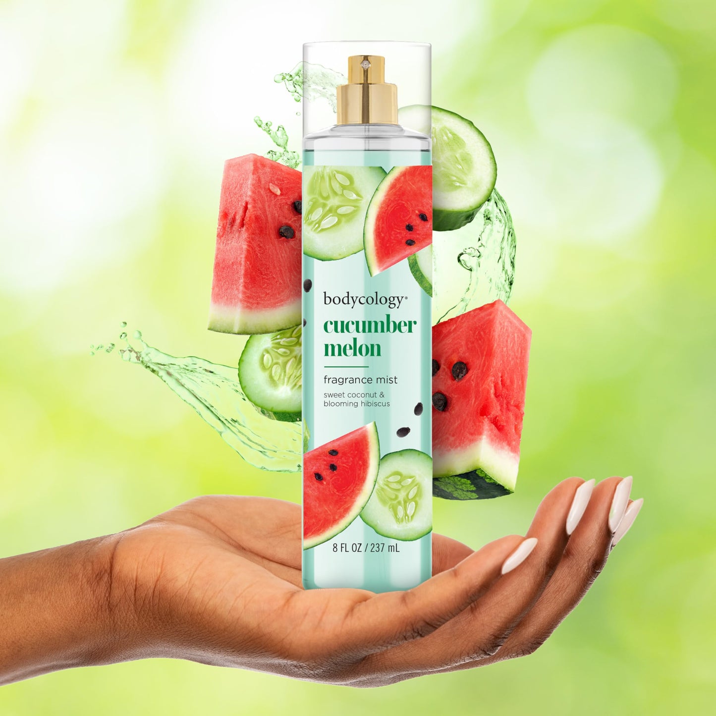 Bodycology Long-Lasting Fragrance Body Mist, Cucumber Melon, 8 fl oz