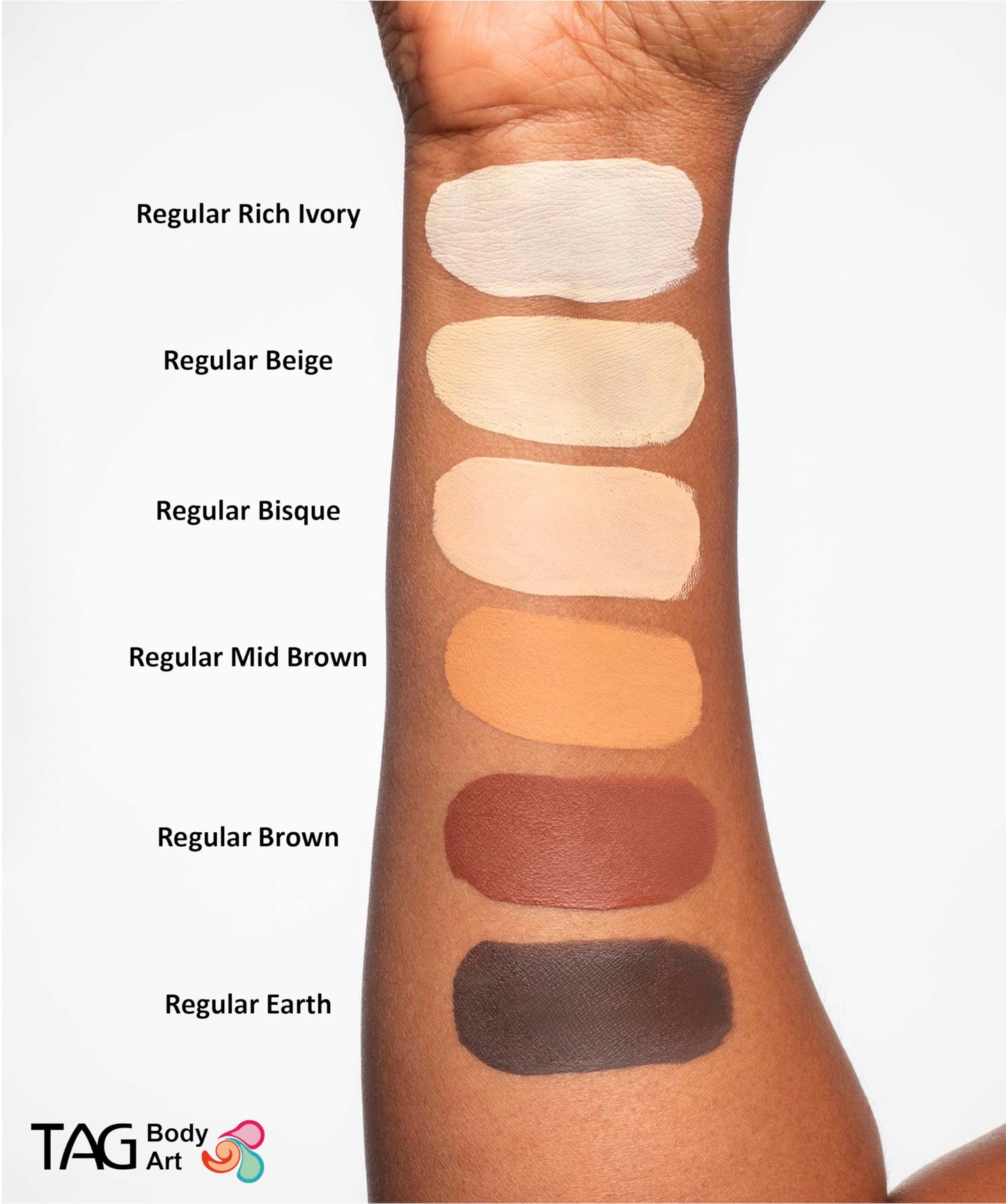 TAG Face and Body Paint - Skin Tone Mid Brown 32gm