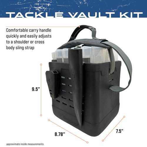 FROGG TOGGS EVA Tackle Vault Tote, Lightweight Customizable Tackle Bag with Accessories