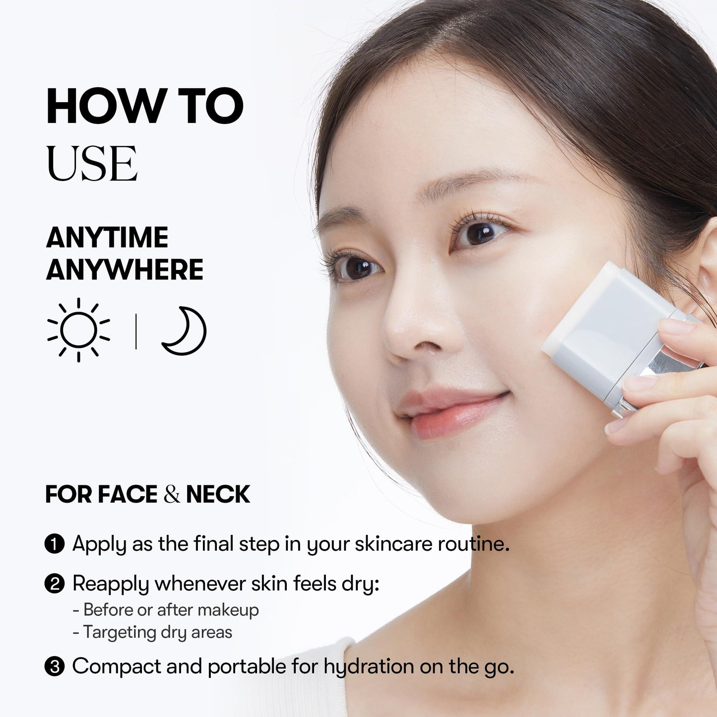 VT COSMETICS PDRN Essence Stick Balm, PDRN Collagen Multi Wrinkle Stick, All-in-One Eye & Neck Treatment, Glow Makeup Base & Fac