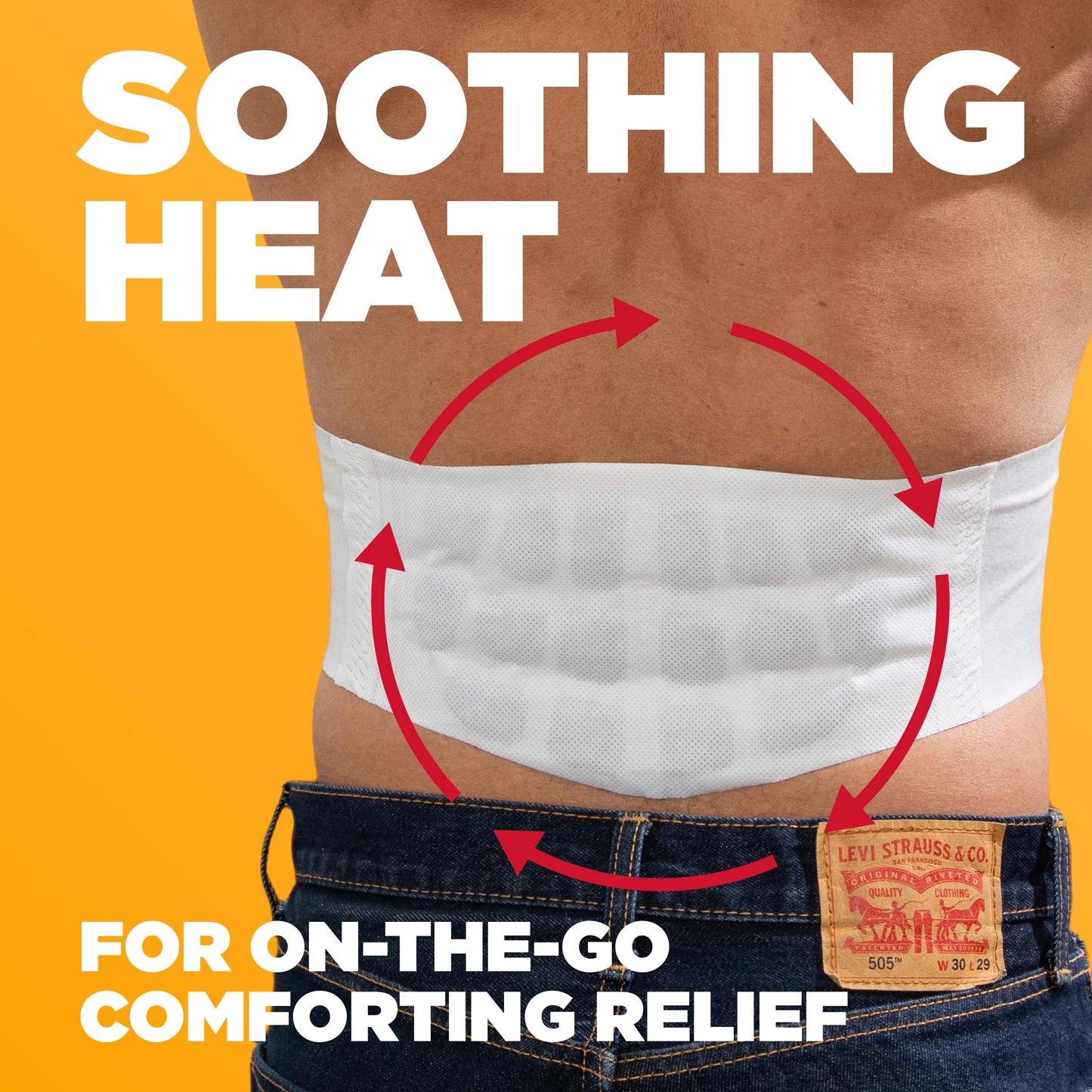 ThermaCare Advanced Back & Hip HeatWraps, Long-Lasting, Disposable Heat Therapy for Lower Back Pain, Muscle Soreness, & Herniated Discs, Drug-Free (L-XL, Pack of 10)