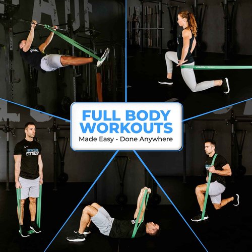 Pull Up Assistance Bands in Bulk for Men and Women – 50-120 lb Heavy Duty Resistance Band for Assited Pull Ups – Long Loop Thick Exercise Bands for Home Gym Working Out Assist, Stretching & Mobility