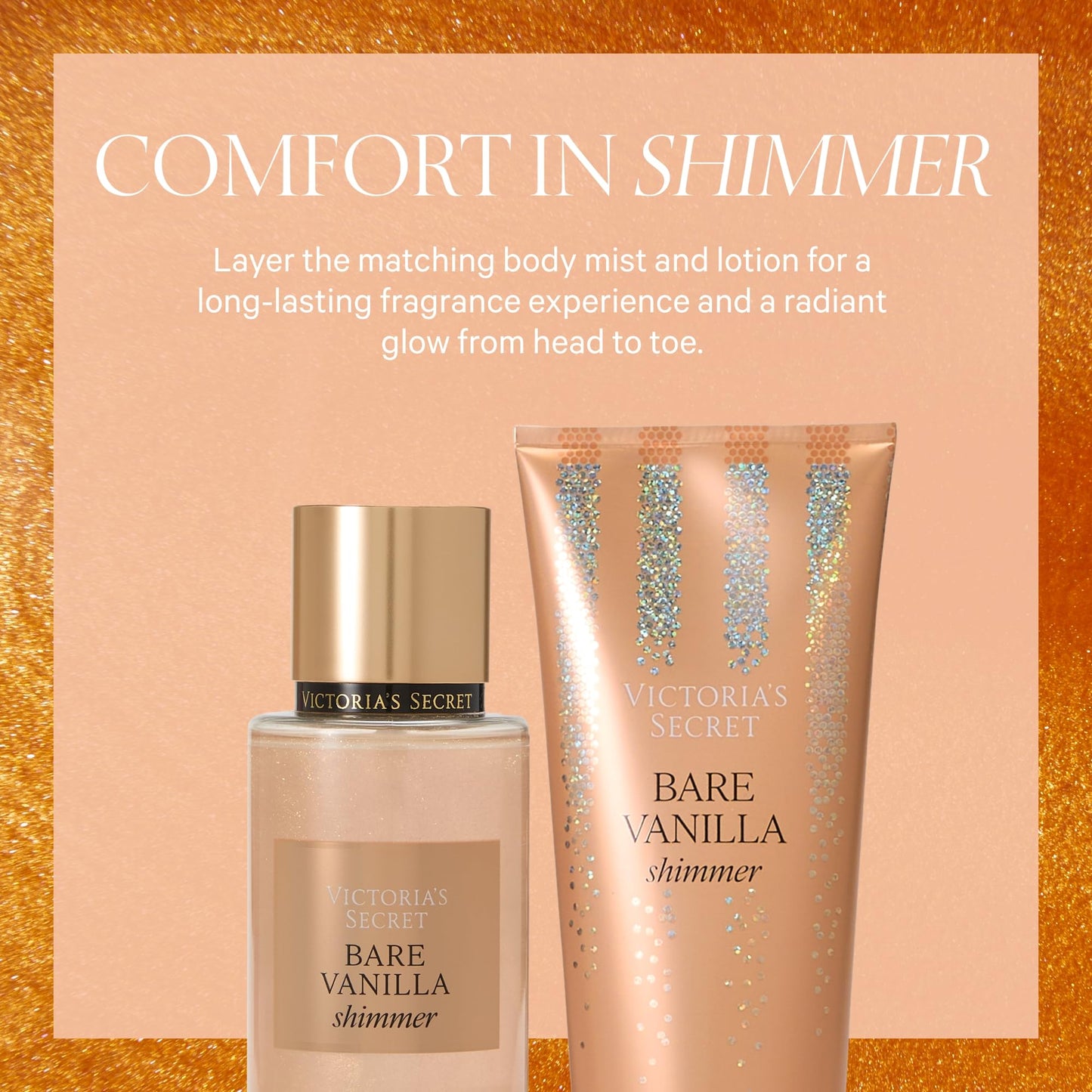 Victoria's Secret Bare Vanilla Shimmer 8.4oz Mist