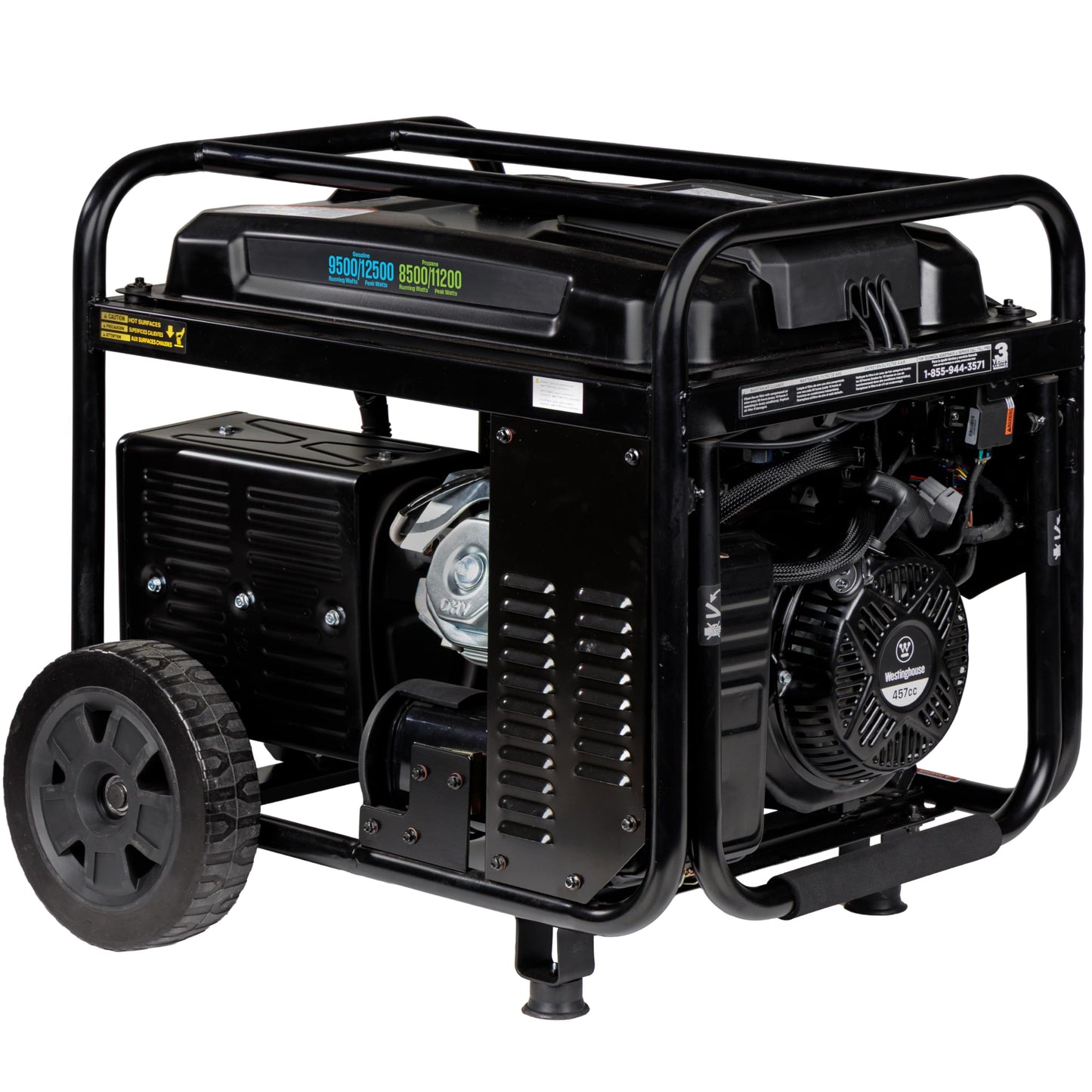 Westinghouse 12500 Peak Watt EFI Dual Fuel Home Backup Portable Generator, Remote Electric Start, Transfer Switch Ready, Gas and Propane Powered, CO Sensor, CARB Compliant