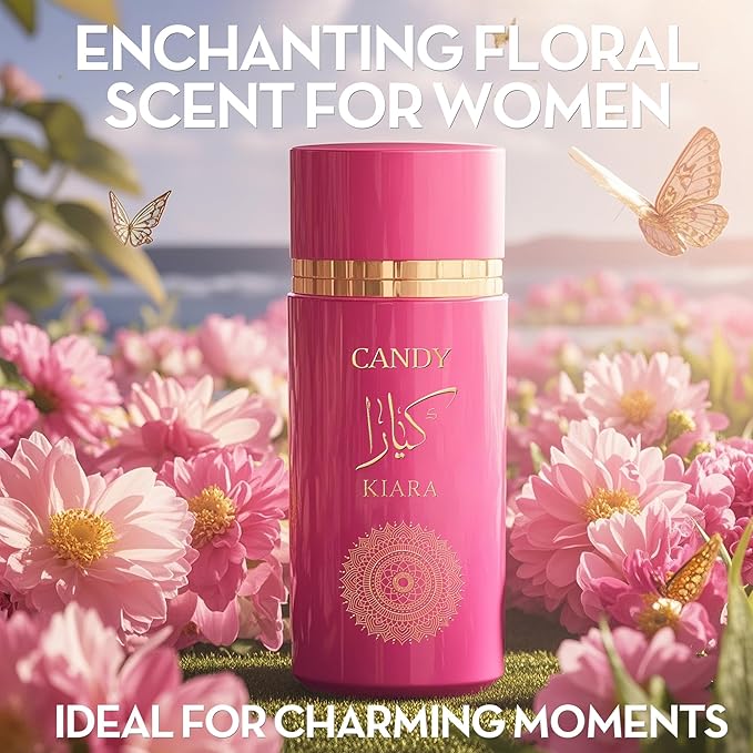 4-Piece Women's Perfume Set with 10ml Rollerball, EDP Collection, Variety of Fragrances,Long Lasting Fragrance (Milano Women,Choco Musk,Ki Candy,VALENTINE PINK)