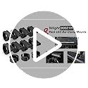 Nilight Horizontal Bar Clamp Mounting Bracket Kit for Off-Road LED Light Bar on Roof Rack Roll Cage Holder,2 Years Warrant...