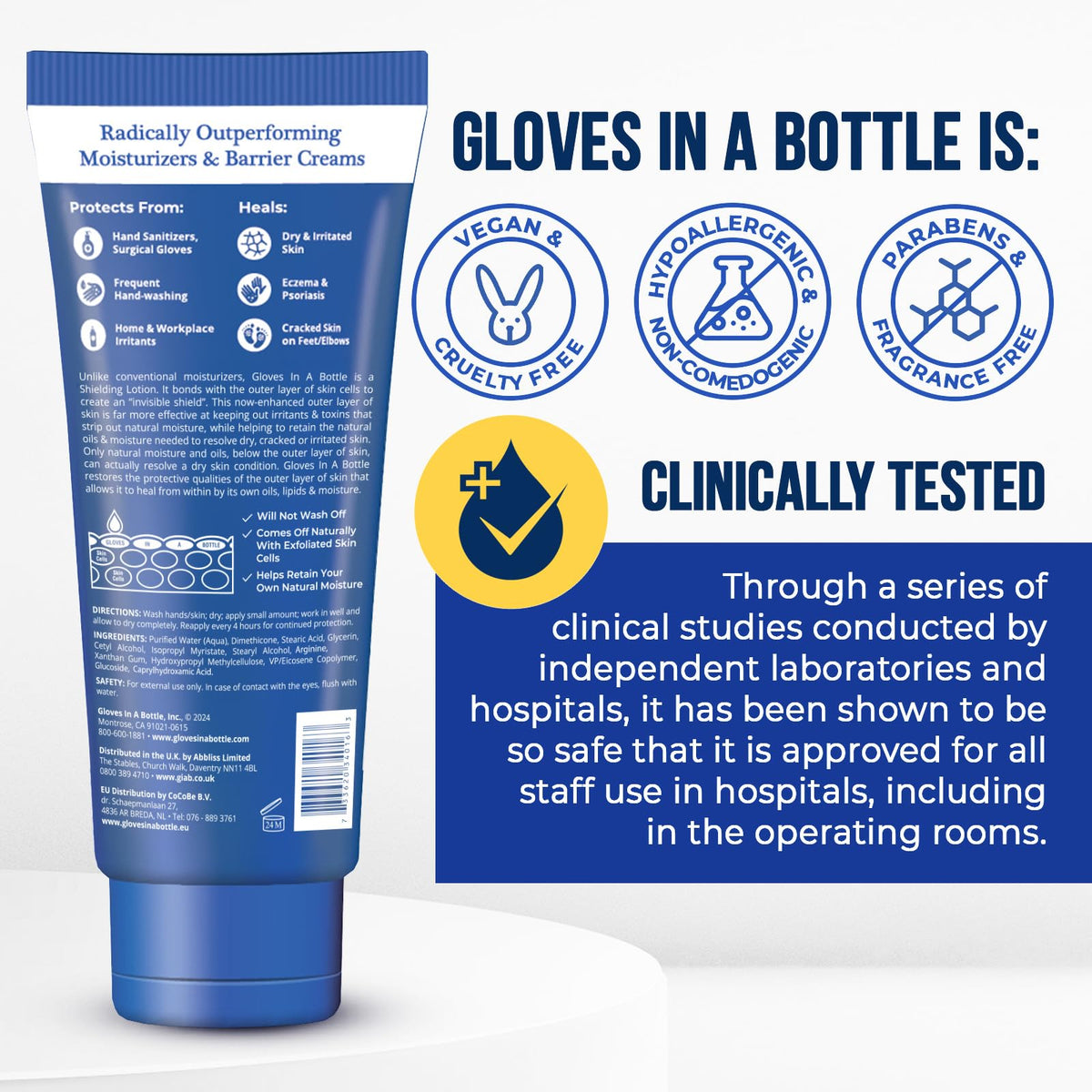 Gloves In A Bottle Shielding Lotion for Hands and Body, 3.4 Ounce (Pack of 24)