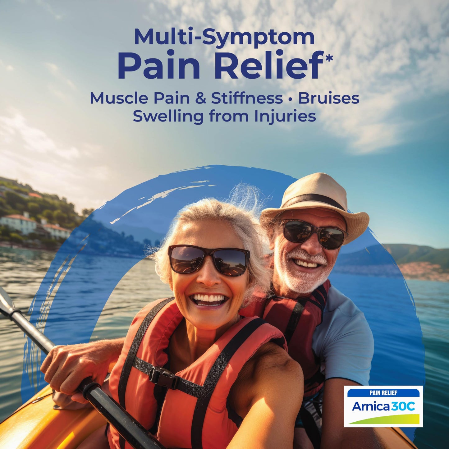 Boiron Arnicare Tablets for Pain Relief from Muscle Pain, Joint Soreness, Swelling from Injury or Bruises - 120 Count
