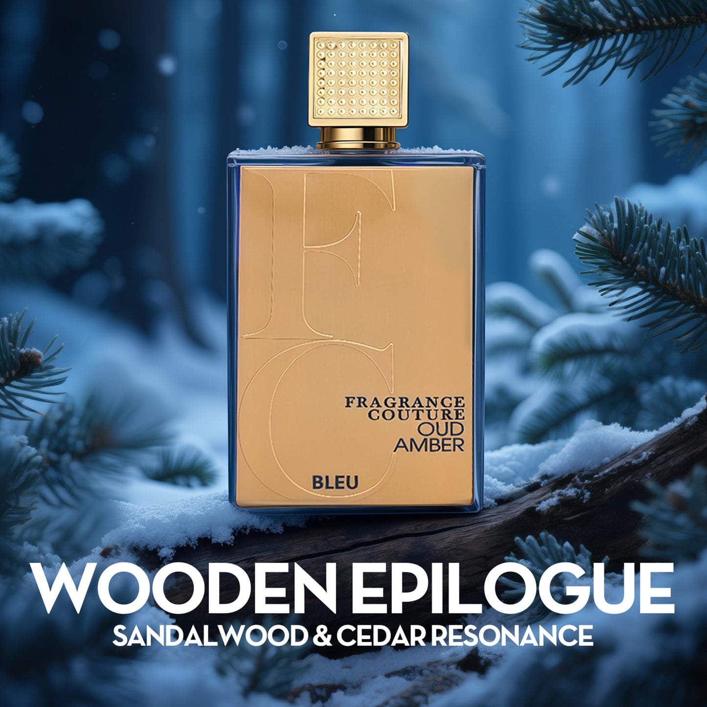 AFLUXE Men/Women Cologne Oud Amber Blue Unisex Perfume 100ml Eau de Parfum - Bold Spicy Amber,Bergamot&Melon Scent for Women & Men Daily Use