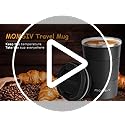 MOMSIV 12oz Travel Mug, Insulated Coffee Cup with Leakproof Lid, Travel Coffee Mug Vacuum Stainless Steel Double Walled Re...