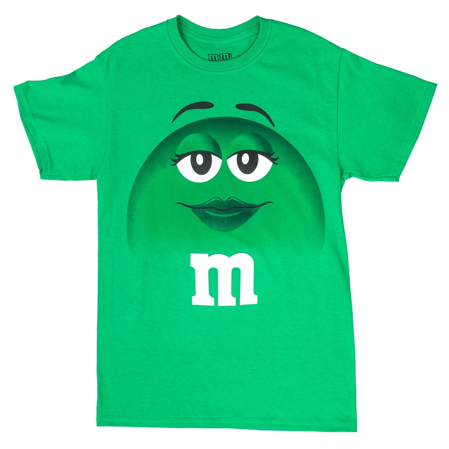 M&M's Candy Silly Character Face T-Shirt Green