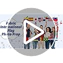 Fabric International Flag Photo Prop World Flags Photo Booth Frame International Welcome Photography Backdrop Around The W...