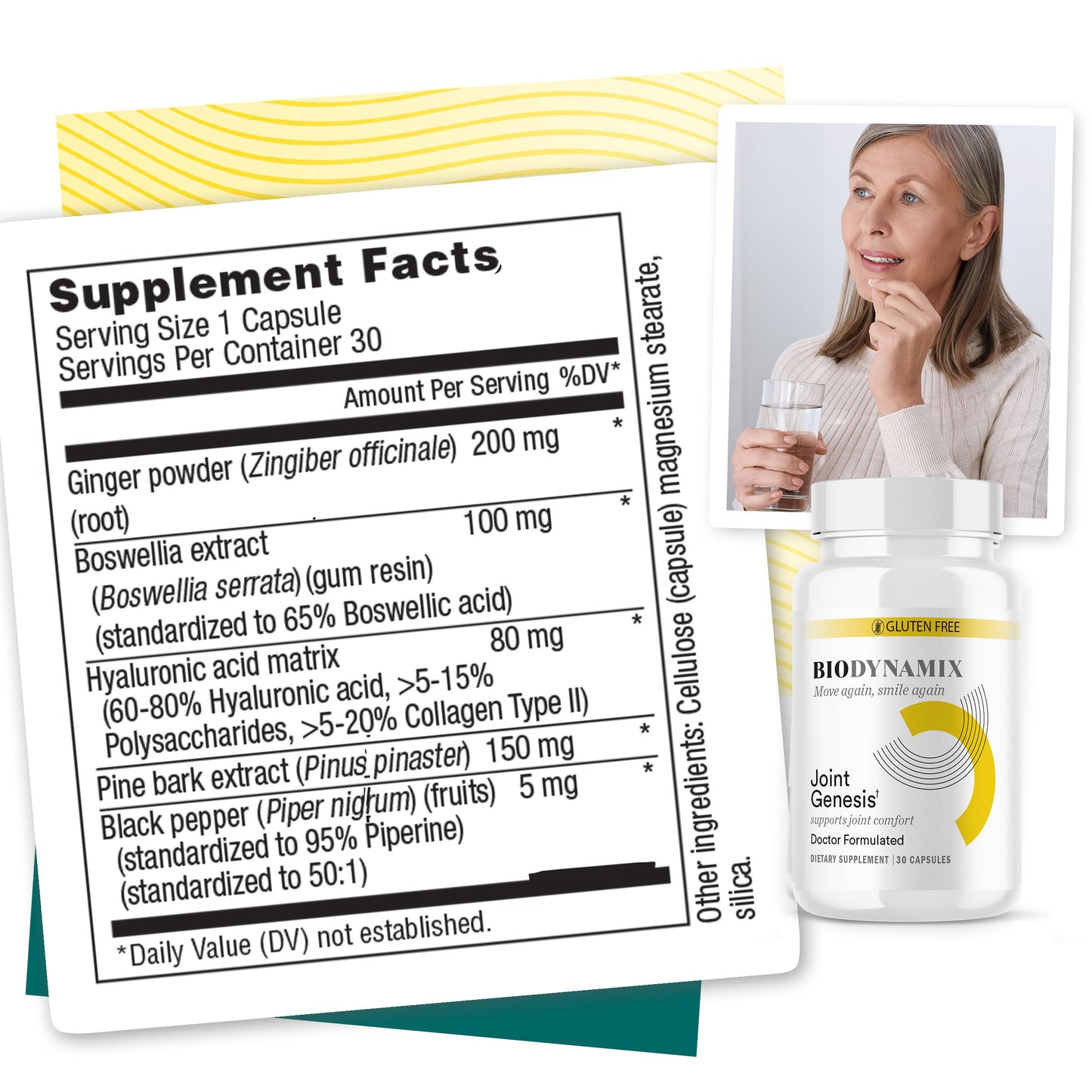 BioDynamix Joint Genesis, Joint Support Formula, Promotes Joint Function, Comfort, and Flexibility, 30-Day Supply, 3 Pack