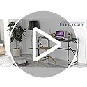 Elephance Folding Desk Writing Computer Desk for Home Office, No-Assembly Study Office Desk Foldable Table for Small Spaces