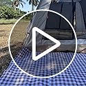 K Y KANGYUN Beach Blanket Outdoor Picnic Blanket Mat 80"x60" Extra Large Waterproof Sand Proof Camping Blanket Lightweight...