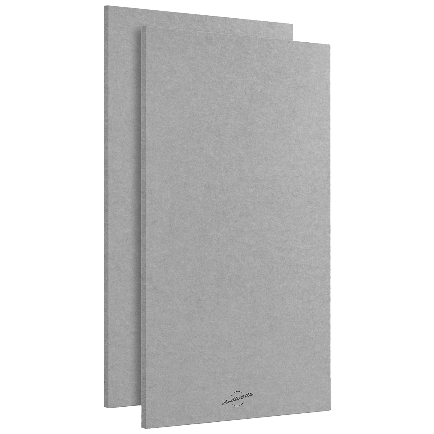 AudioSilk Acoustic Panels, 2 Pack, Large, 46 x 23, Mid Grey
