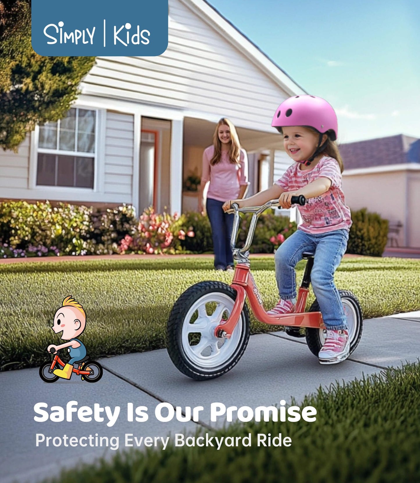 Toddler Helmet 2-4 Years Kids Helmets - Toddler Bike Helmet 3-5 5-8 for Skateboard Roller-Skating Bicycle I Boys Girls Baby Infant Child Ages Year Old Unicron (Pink, Girls in Wonderland)