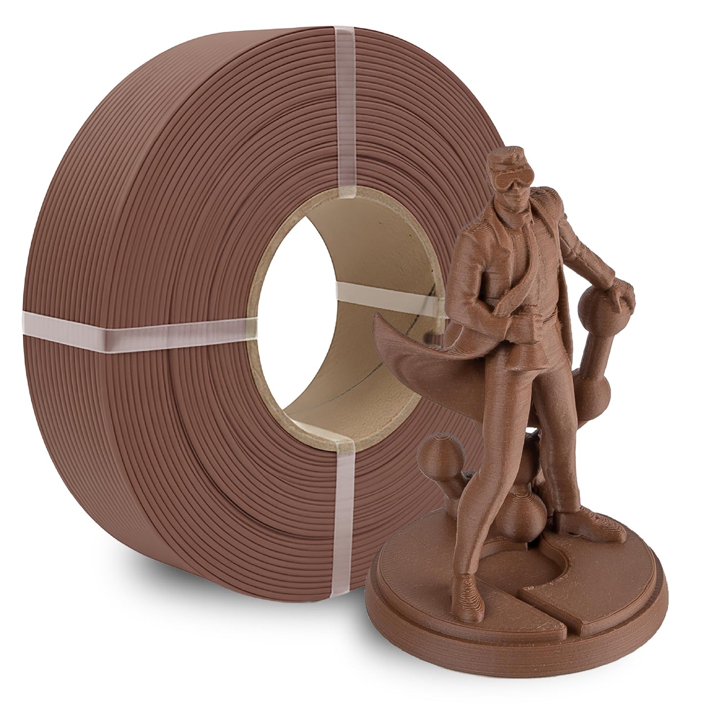 Polymaker Panchroma Refill Spool Matte Earth Brown PLA 3D Printing Filament Refill, Compatible with All Reusable Spools and All