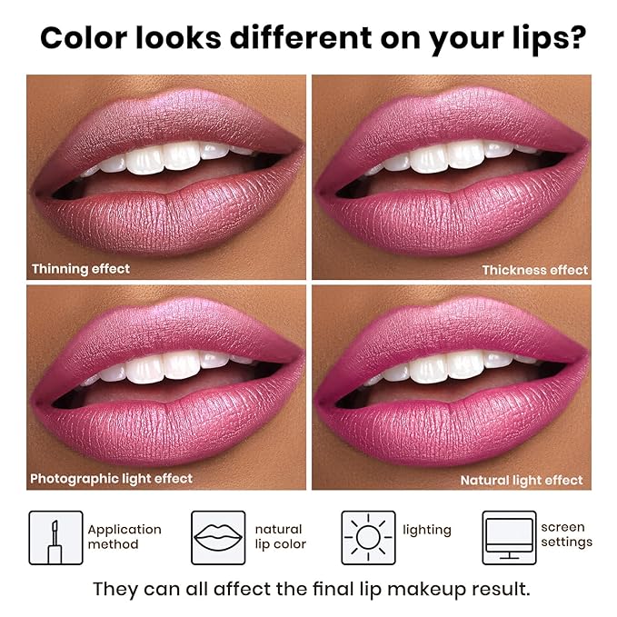 Metallic Liquid Lipstick Brown – High Pigment Long-Lasting Waterproof Metallic Lip Color, Smudge-Proof, Non-Sticky, Bold Lip Gloss for Parties & Stage Makeup (Better Me)