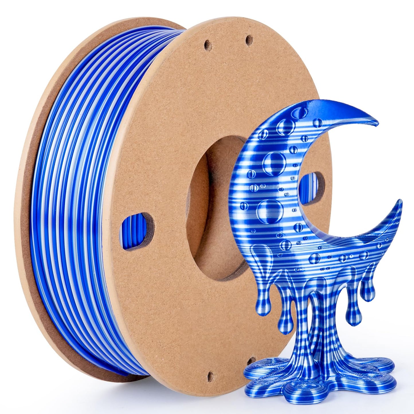 3Dgenius Silk Gradient PLA Filament 1.75mm Silk PLA 3D Printer Filament Shiny Fast Color Changing Gradient Filament 3D Printing