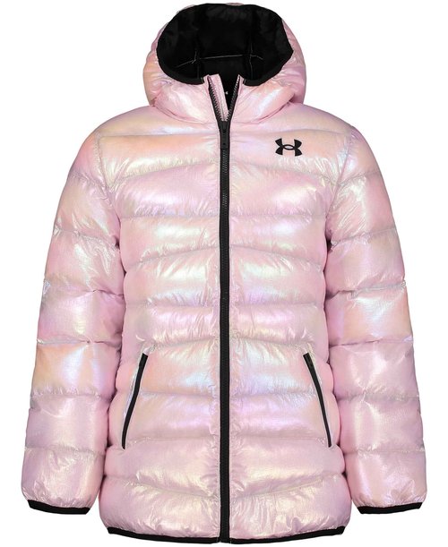 UA LONGER PRIME PUFFER JACKET, Bubble Peach, YXL