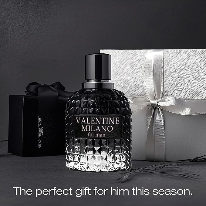 2PCS Valentine Milano/1 Billion Lucky Eau De Toilette for Men-Fresh,Romantic Scent Perfume for Men 3.4 Fl Oz Each Mens Cologne For All Skin Daily Used