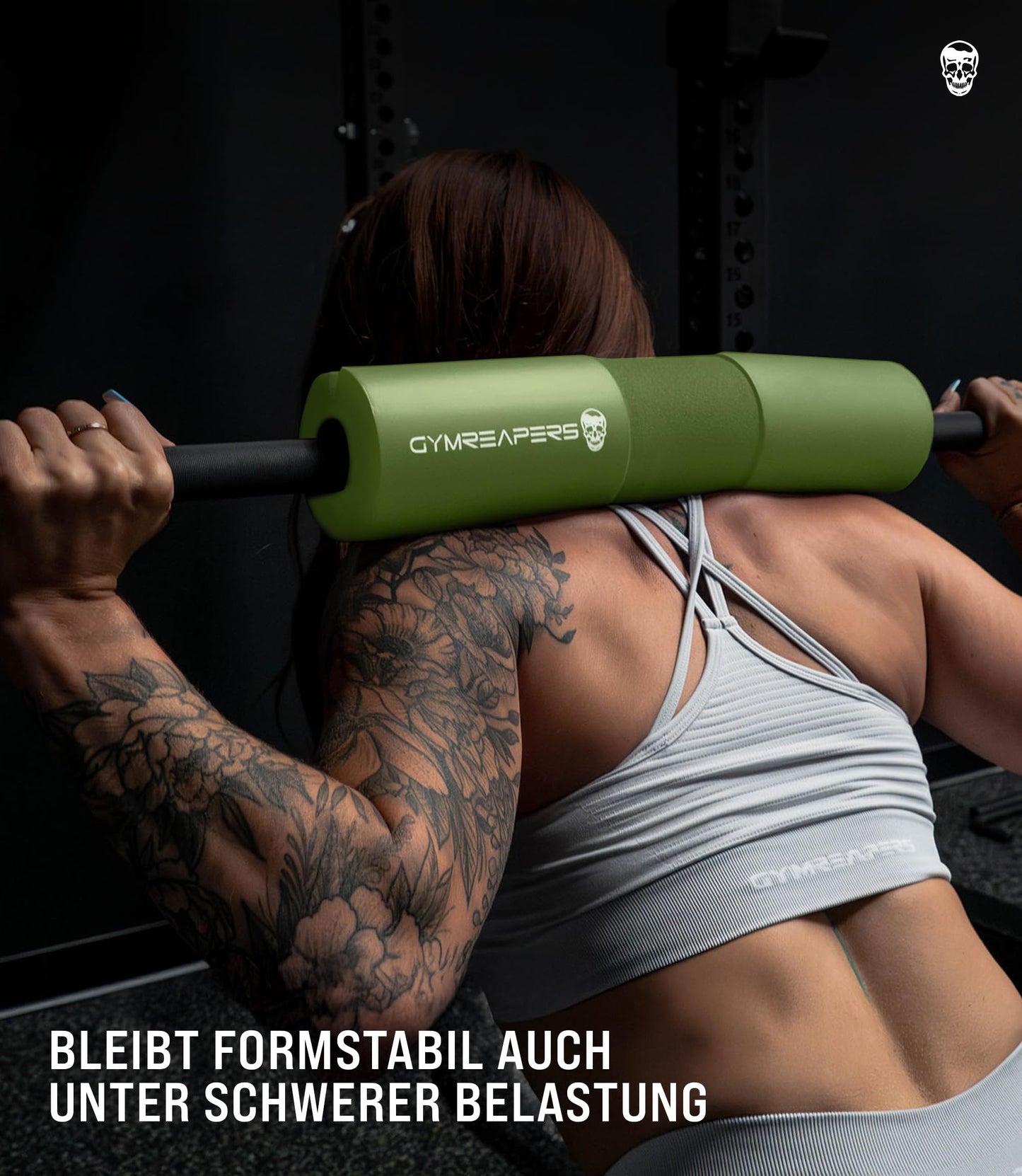 Gymreapers Barbell Squat Pad - Protective Bridge Pad For Hip Thrust, Squats, Lunges - Hip Support, Neck Protection For Bar (Green)