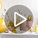 ALISSAR Glitter Gold Star Centerpieces-Table Decorations for Home Decor Birthday Wedding Anniversary Decor (4, Gold)